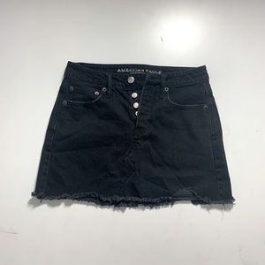 American Eagle hi-rise festival black mini skirt